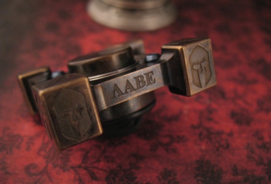 Steel Flame - Royal Bronze - Molon Labe - Ring Spin - Image 3