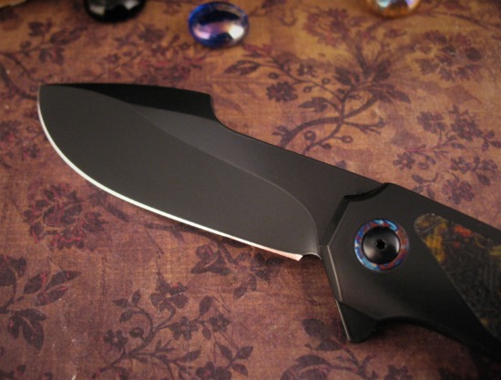 Anton van der Westhuizen - Boudicca Flipper - Twin Night Fire Micarta Pockets - Image 3