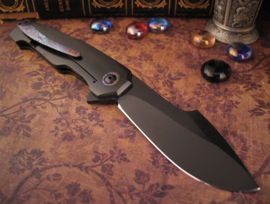 Anton van der Westhuizen - Boudicca Flipper - Twin Night Fire Micarta Pockets - Image 6