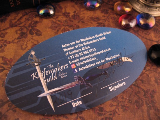 Anton van der Westhuizen - Boudicca Flipper - Twin Night Fire Micarta Pockets - Image 8