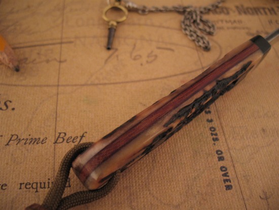 Hiroaki Ohta - Gentleman's Stag Belt Knife - San Mai - Image 3