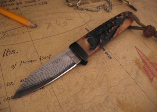 Hiroaki Ohta - Gentleman's Stag Belt Knife - San Mai