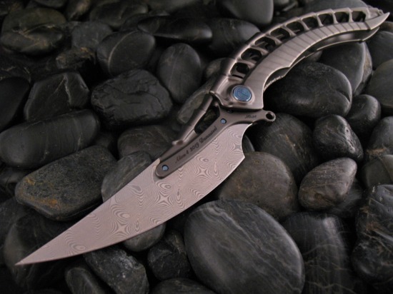 Rike Knife - Alien 4 - Knife & SD Tool Set - Damasteel