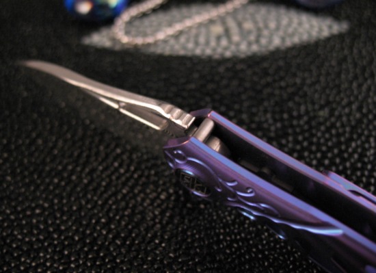 Rike Knife - Hummingbird Miniature Flipper - Damasteel - Color Choice - Image 12