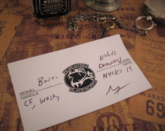 Burchtree Bladeworks - Custom Boson - Carbon Fiber & Westinghouse - Image 7