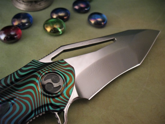 Dew Hara - Custom NOAH Tanto Flipper - Abalone Inlay - Image 6