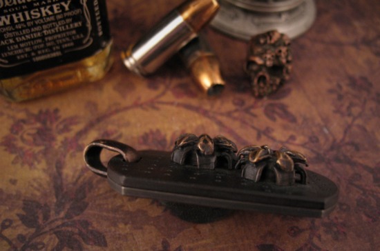 Beard & Bones - Bronze 3D Dog Tag - "Double Tap" - Image 4