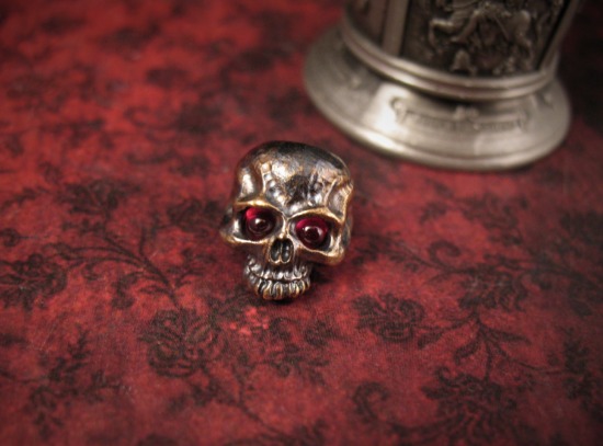 Steel Flame - Vigilant Warrior Bead - Red Eyes