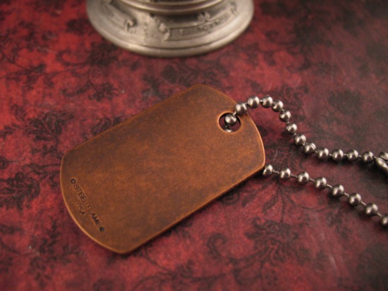Steel Flame - Copper Dog Tag - Choas Monkey - Image 2
