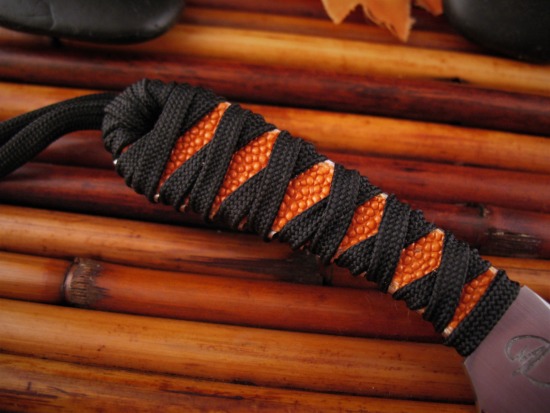 Denis Mura - Tiger's Eye Kiridashi EDC - w/Leather Sheath - Image 4