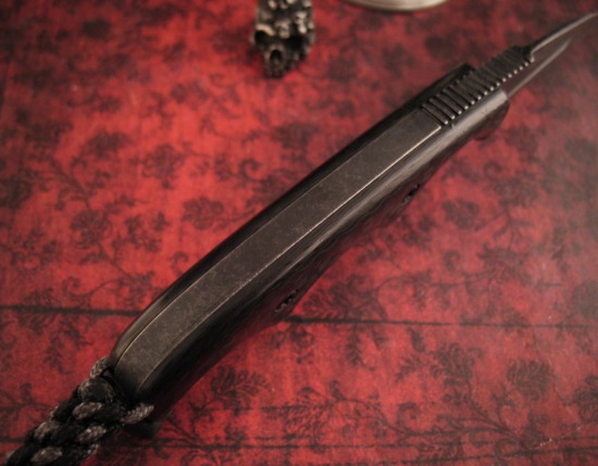 Alan Folts - NEW X2 - Tactical Wharncliff Minimalist - Carbon Fiber - Image 4