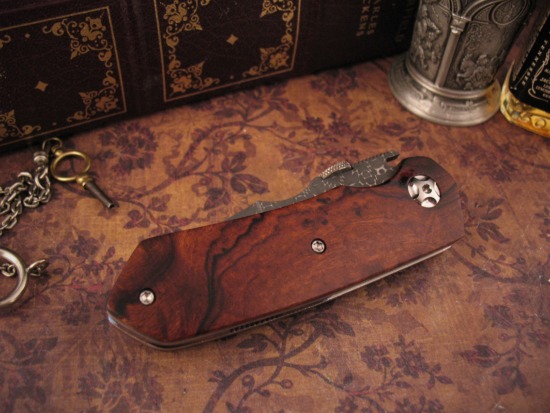 K.C. Gray - Custom Squeegee - Reptile Damascus - Image 2