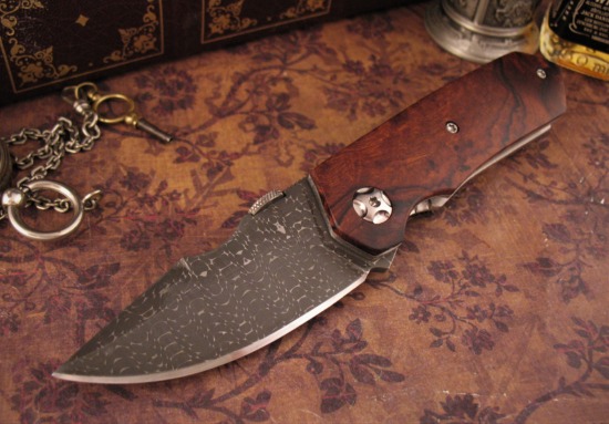 K.C. Gray - Custom Squeegee - Reptile Damascus