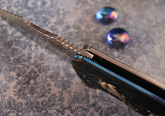 Michael Zieba - Customized S7 - Damasteel - Koi Inlay/Etch - Image 4