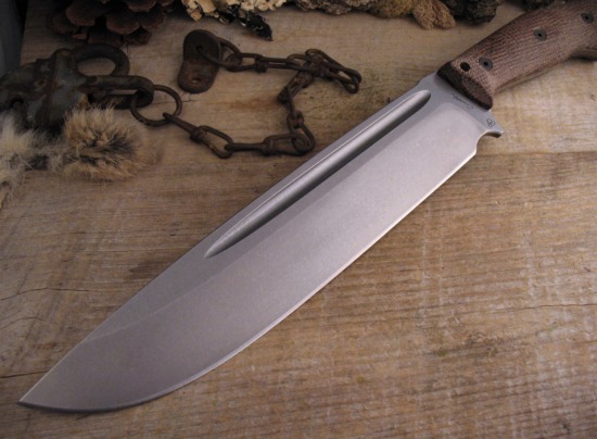 Nathan Carothers - Medium Chopper - Burlap Micarta
