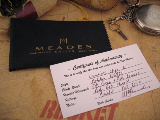 Thys Meades - Custom Lanny's Clip Slipjoint - Micarta - Image 7