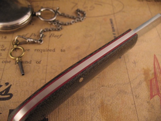 Thys Meades - Custom Lanny's Clip Slipjoint - Micarta - Image 4