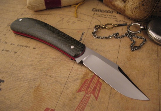 Thys Meades - Custom Lanny's Clip Slipjoint - Micarta - Image 5