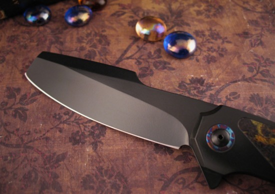 Anton van der Westhuizen - Boudicca Flipper - Twin Night Fire Micarta Pockets - Image 3