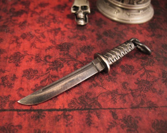 Steel Flame - Large Katana - Sterling - Free Patch