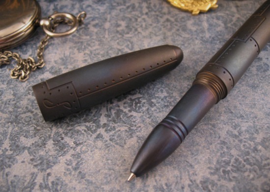 Dmitry Streltsov - Custom Pen - WW2 Flying Ace - Titanium - Image 3