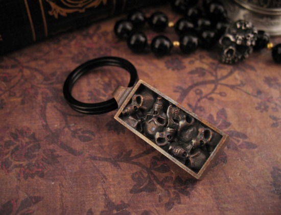 Michael Zieba - Bronze Vampire Crypt - Building Block - Keychain