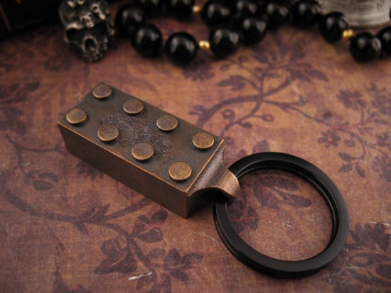 Michael Zieba - Bronze Vampire Crypt - Building Block - Keychain - Image 3