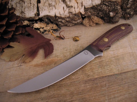 Bob Dozier - Rare Filet Knife - Burlap Micarta