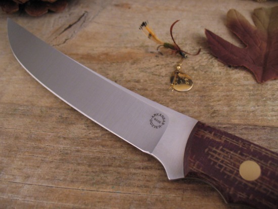 Bob Dozier - Rare Filet Knife - Burlap Micarta - Image 2