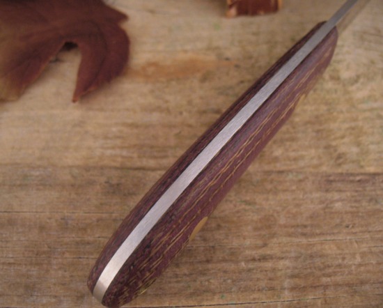 Bob Dozier - Rare Filet Knife - Burlap Micarta - Image 3