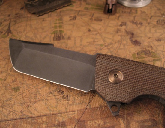 Billy Cho - Custom SanJi Framelock Flipper - Tanto - Image 3