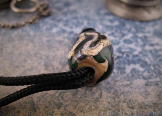 Igor Potapov - Fused Glass Lanyard Bead - Mosaic - Image 4