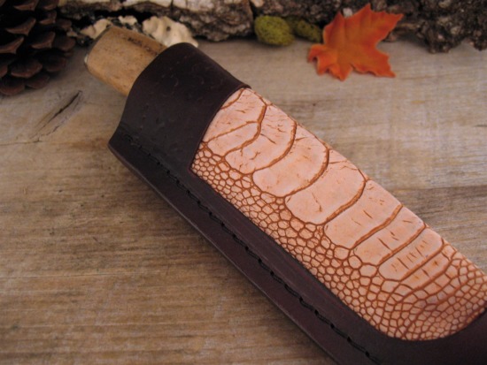 Herb Derr - Forged Long Hunter - Ostrich Leg Insert - Image 7