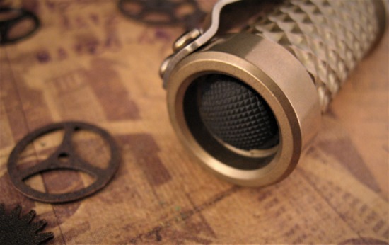 Hanko Machine Works - Stonewashed Brass Tesseract Twist Trident - Image 3