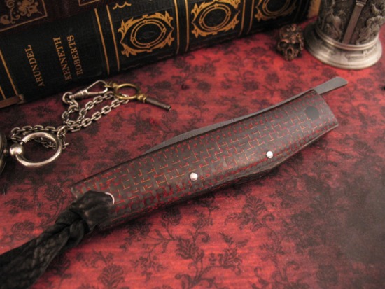 Hiroaki Ohta - Friction Folder w/Neck Sheath - Stainless Damascus - Image 2