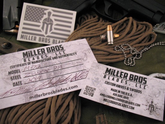 Miller Bros. Blades - Rare Custom M-32 Tanto - Upgraded Sheath - Image 9