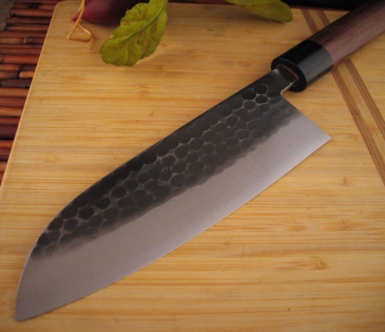 Hiragatake - Hand Forged Santoku - San Mai Steel