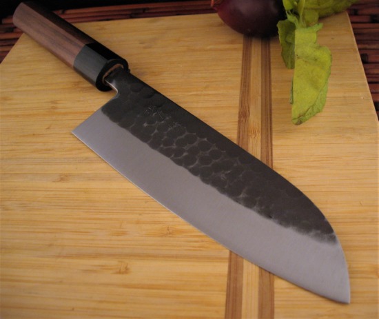 Hiragatake - Hand Forged Santoku - San Mai Steel - Image 6