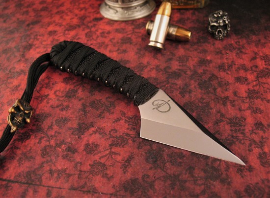Denis Mura - Black Widow Kiridashi EDC - w/Leather Sheath