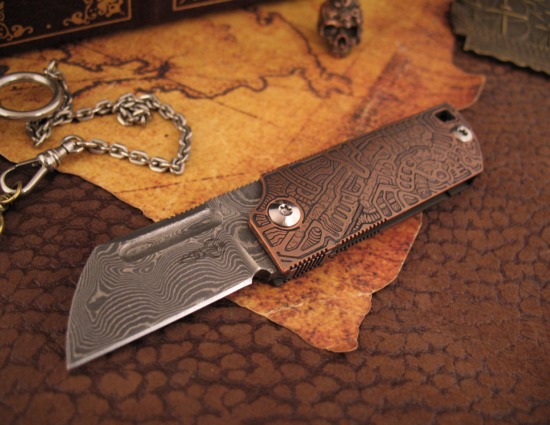 Darriel Caston - Copper BabyX - Double Pump EDC Flipper