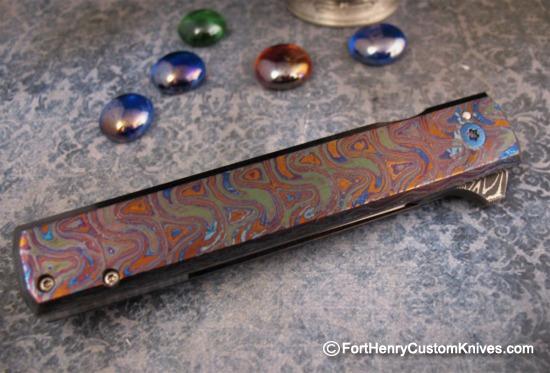 Jason Clark - Buzz Flipper - Black Timascus - Elmax San Mai - Image 2