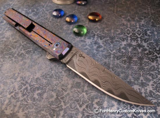 Jason Clark - Buzz Flipper - Black Timascus - Elmax San Mai - Image 6