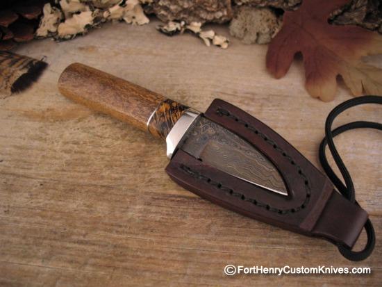 Herb Derr - Hand Forged - Neck Knife w/Magnetic Sheath - Image 5