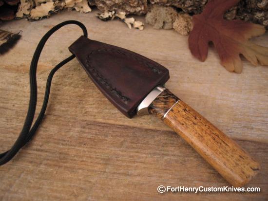 Herb Derr - Hand Forged - Neck Knife w/Magnetic Sheath - Image 6