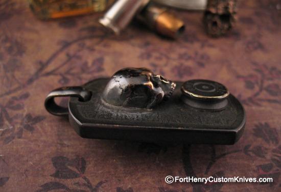 Beard & Bones - Bronze 3D Dog Tag - One Shot, One Kill - Image 4