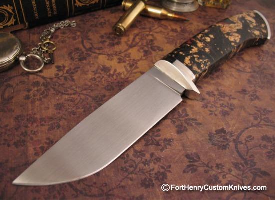 Georgi Menchev - Custom Camp Knife - Maple Burl