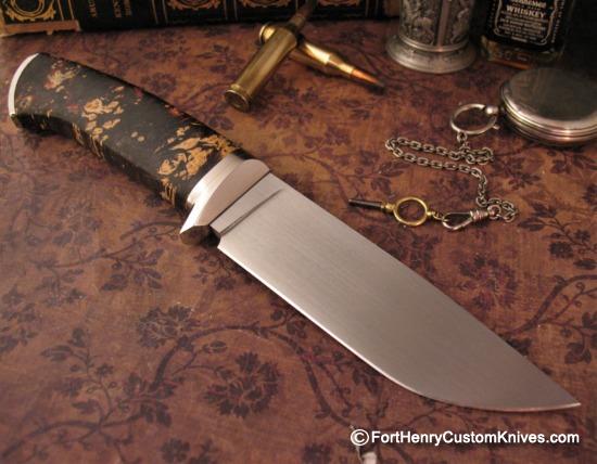 Georgi Menchev - Custom Camp Knife - Maple Burl - Image 5