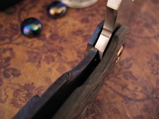 DireWare - V-5 Solo Tanto Recurve Flipper - Carbon Fiber - S110V - Image 5