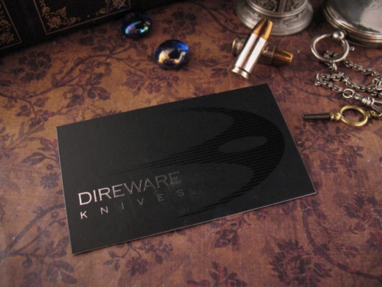 DireWare - V-5 Solo Tanto Recurve Flipper - Carbon Fiber - S110V - Image 7