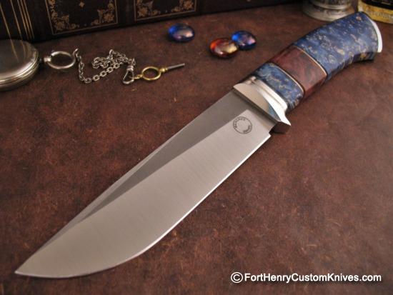 Georgi Menchev - Custom Camp Knife - Maple Burl